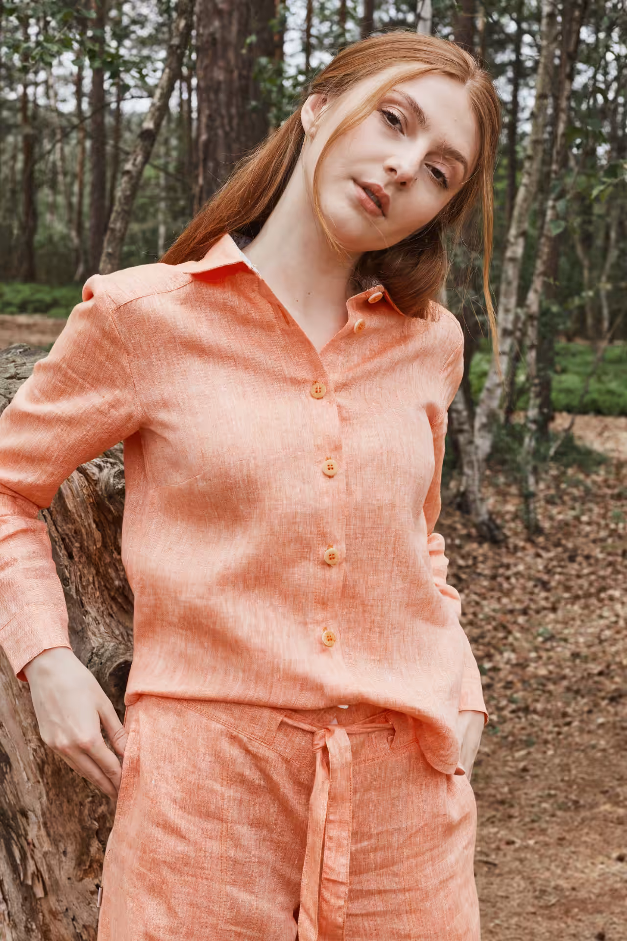 Věčná, dámská košile, oranžová